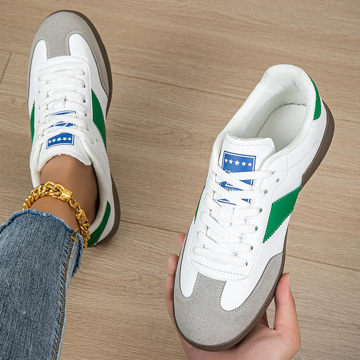 Elle Retro Leather Sneakers