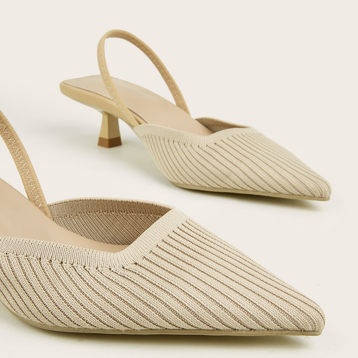 Donella Knit Slingback Heels