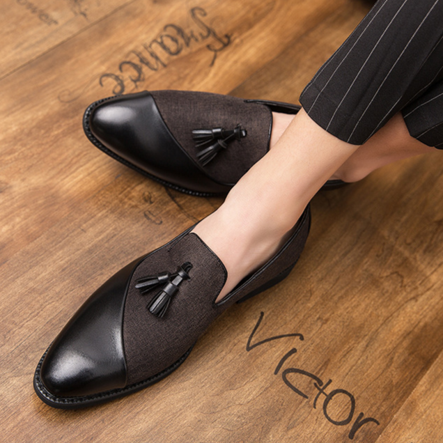 Milano Genuine Leather Tassel Loafers