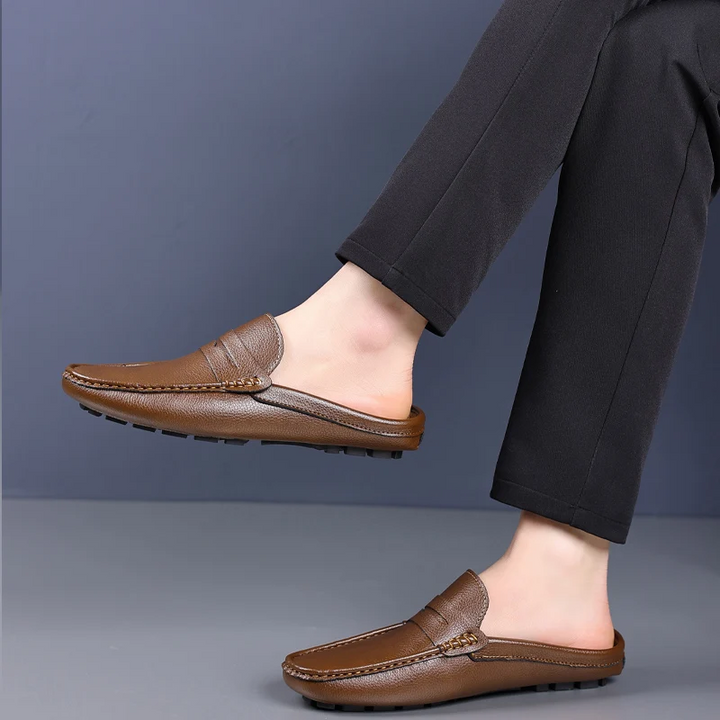 Morandi Genuine Leather Loafers