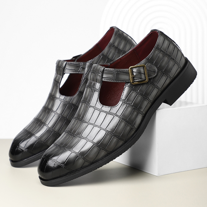 Moretti Leather Buckle Shoes