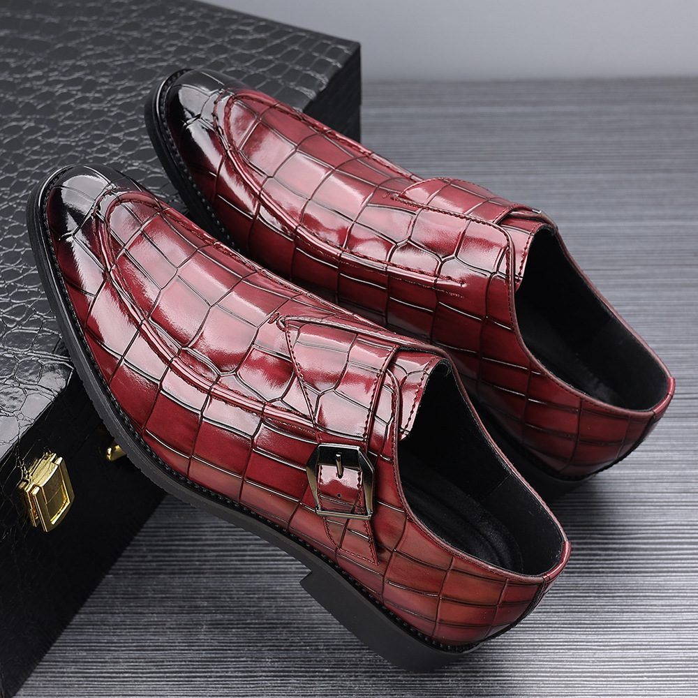 Victorino Leather Monk Strap Loafers