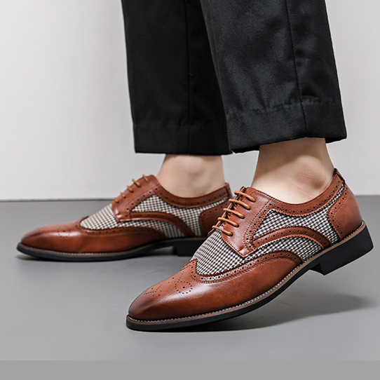 Regent Houndstooth Oxford Shoes