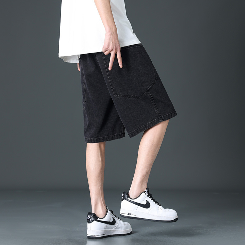 Delano Wide-Leg Denim Shorts