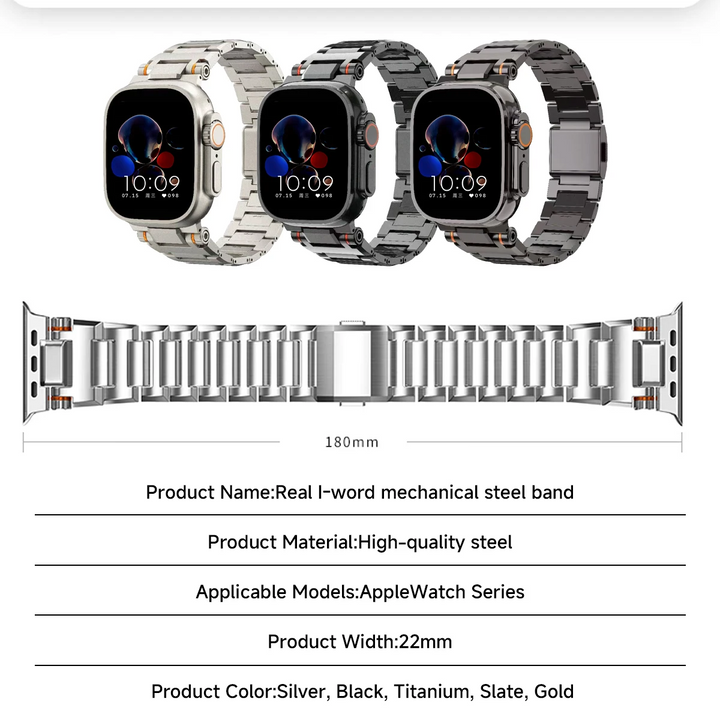 Polaris Stainless Steel Apple Watch Band