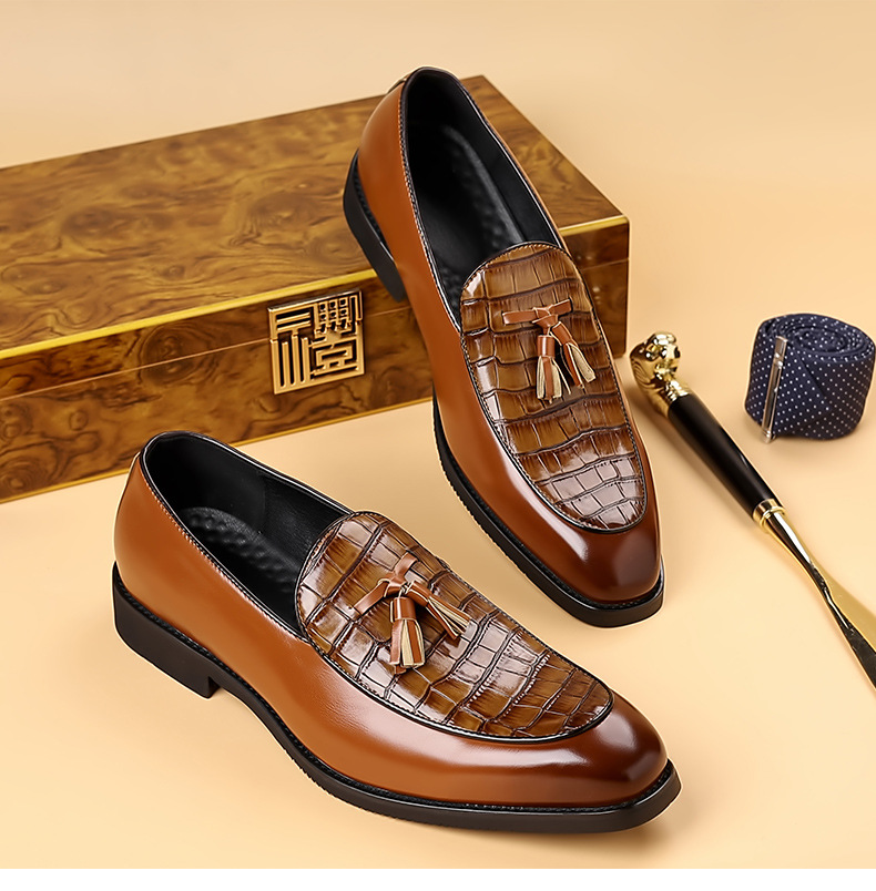Preston Genuine Leather Tassel Loafers