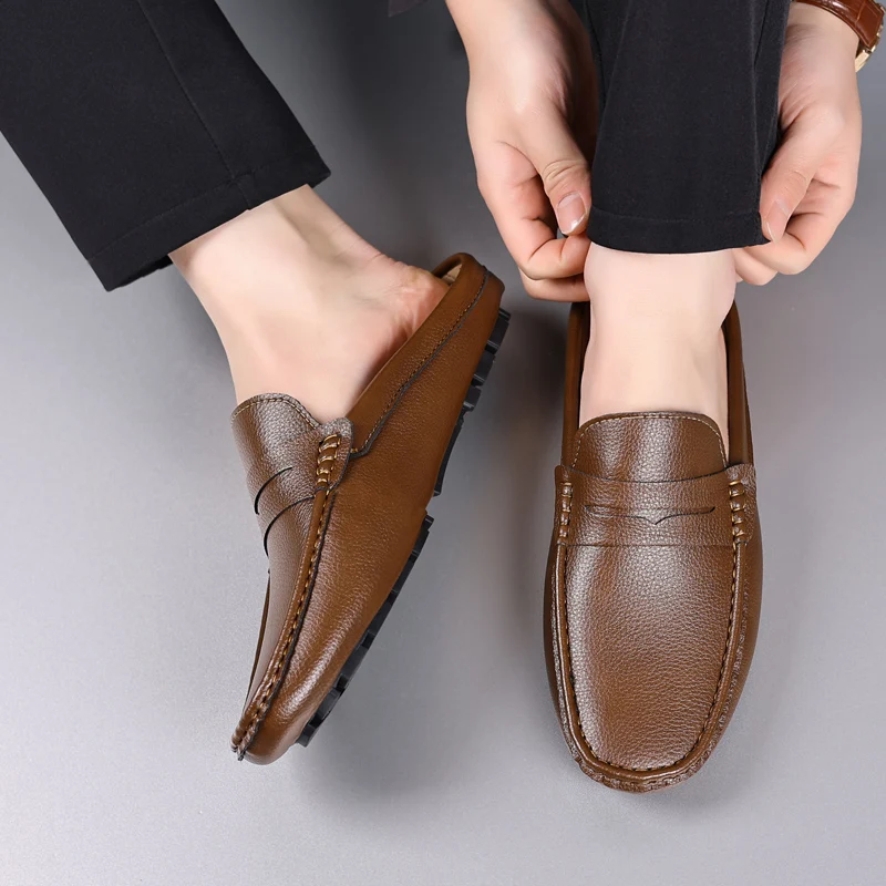 Morandi Genuine Leather Loafers