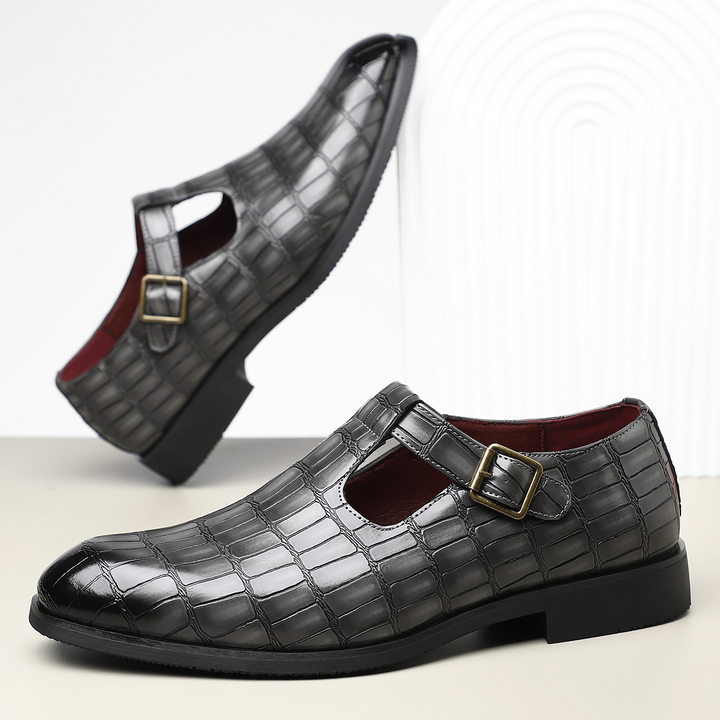 Moretti Leather Buckle Shoes