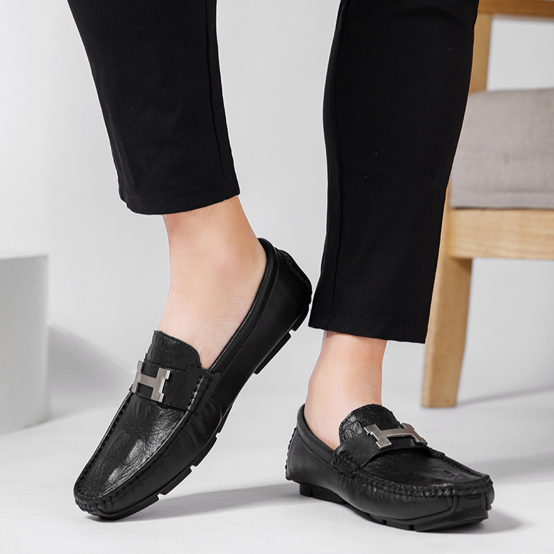 Strada Genuine Leather Loafers