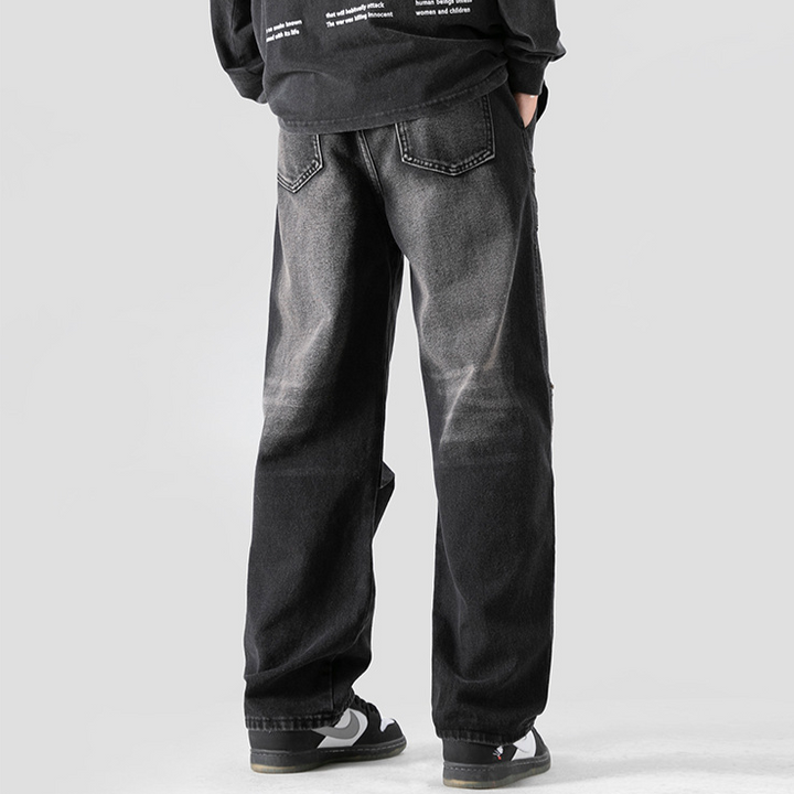Rebel Washed Cargo Denim Pants