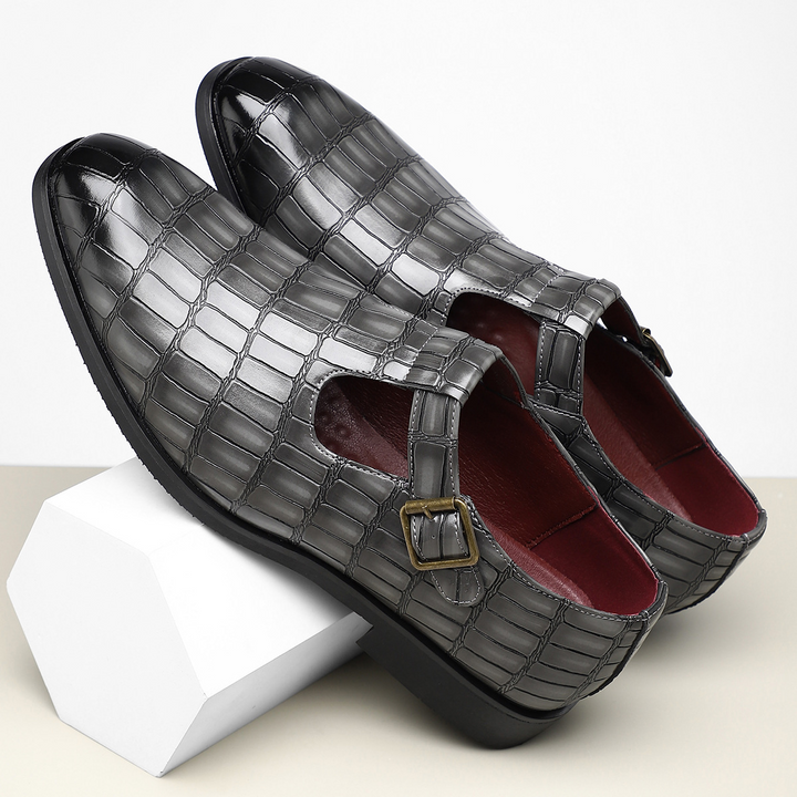 Moretti Leather Buckle Shoes