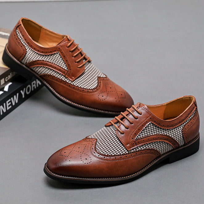 Regent Houndstooth Oxford Shoes