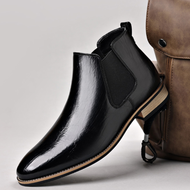 Ferrara Genuine Leather Chelsea Boots