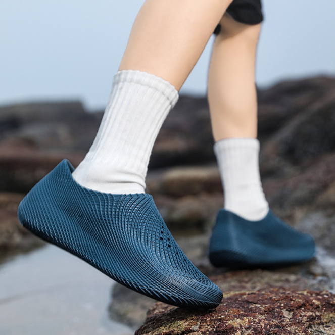 Astra Futuristic Mesh Slip-Ons