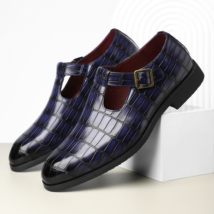 Moretti Leather Buckle Shoes