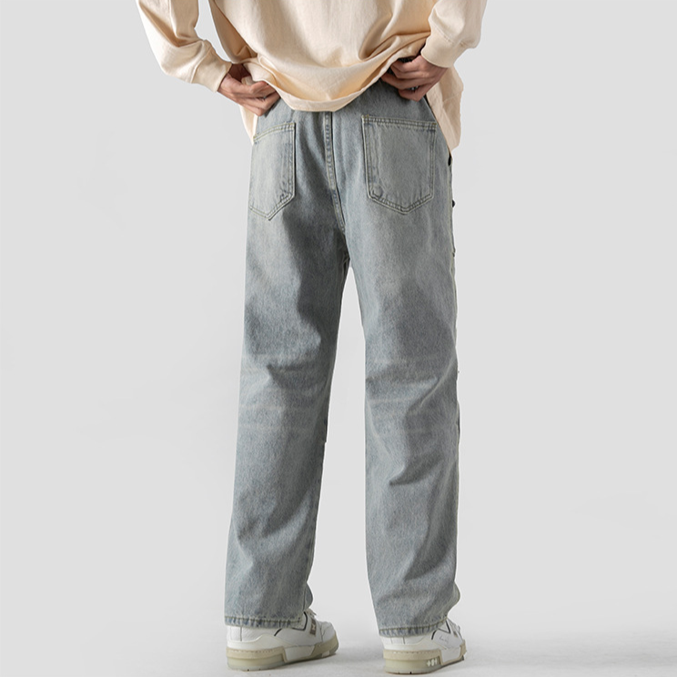 Rebel Washed Cargo Denim Pants