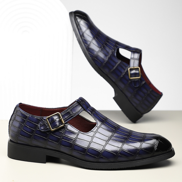 Moretti Leather Buckle Shoes