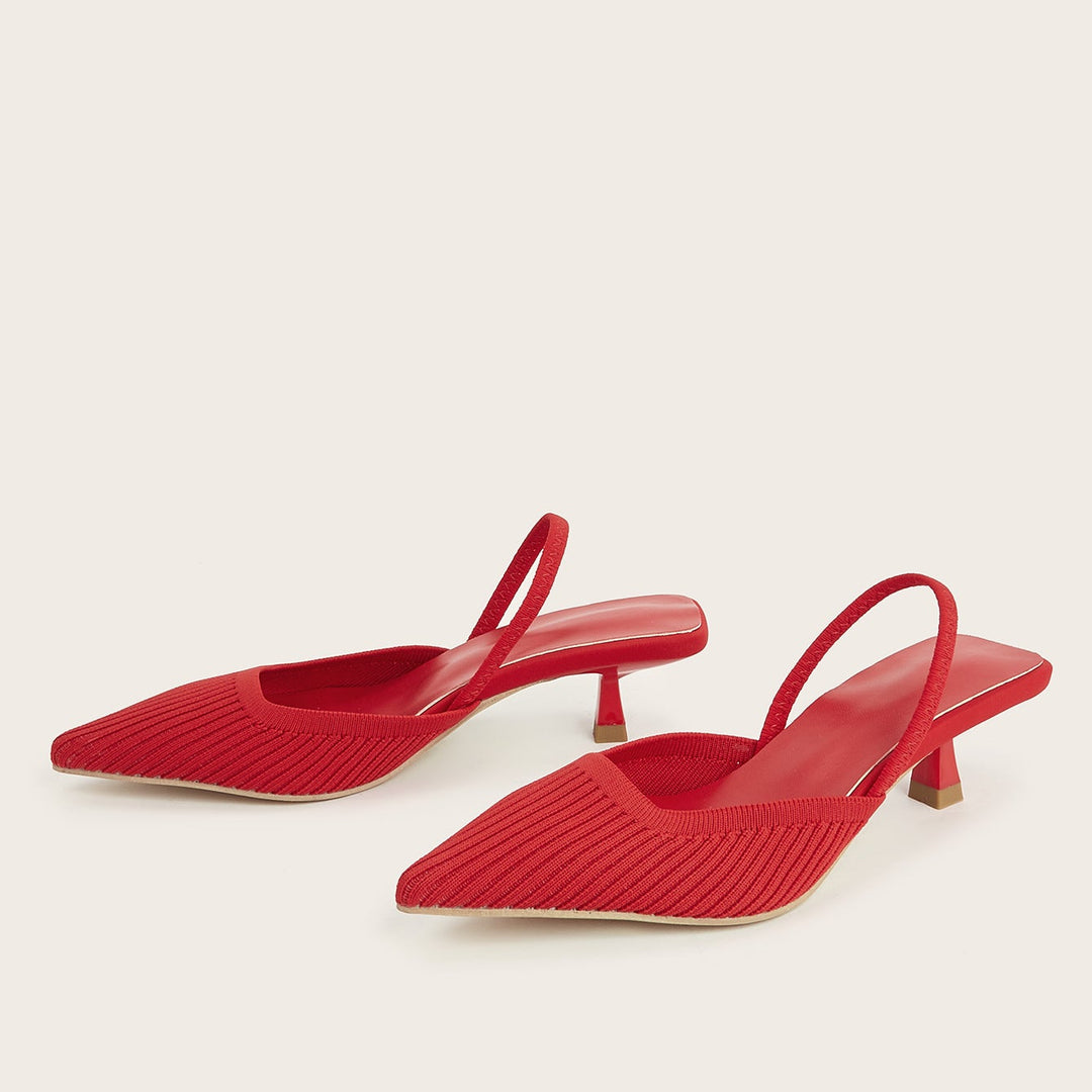 Donella Knit Slingback Heels