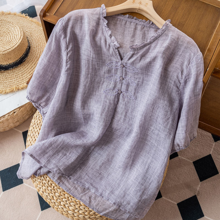 Anne Ackerman Linen Blouse