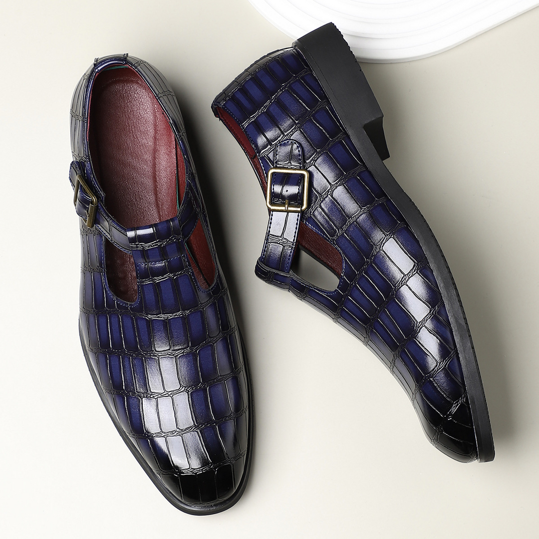 Moretti Leather Buckle Shoes