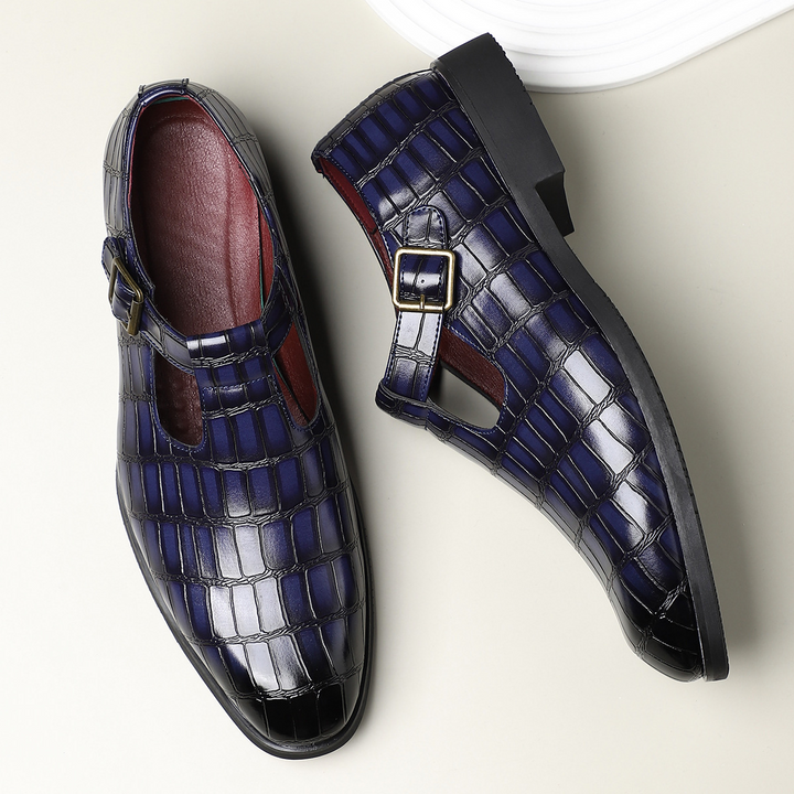 Moretti Leather Buckle Shoes