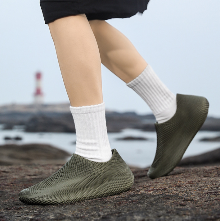 Astra Futuristic Mesh Slip-Ons