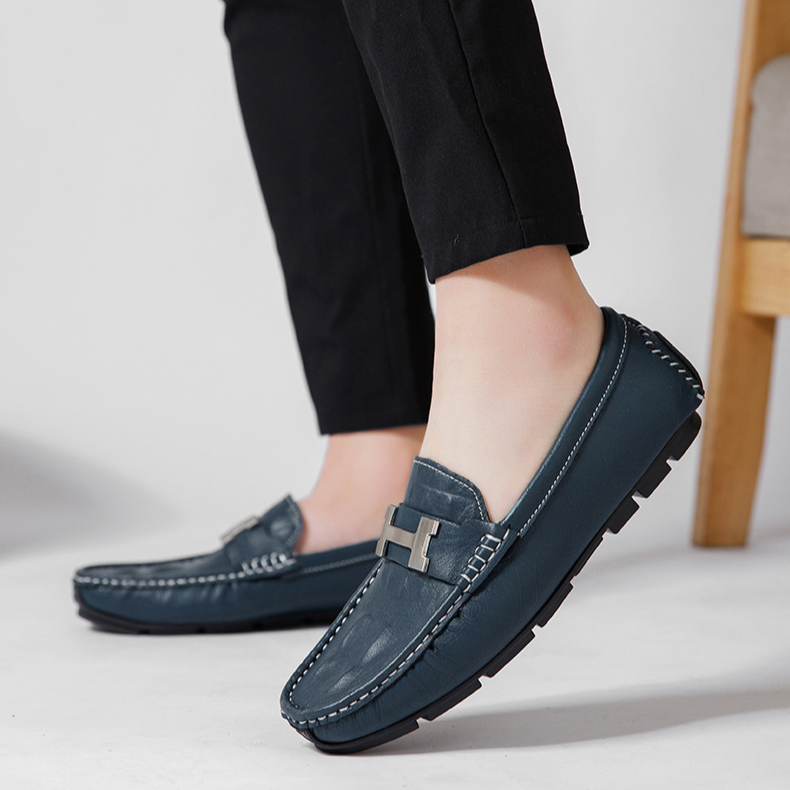 Strada Genuine Leather Loafers
