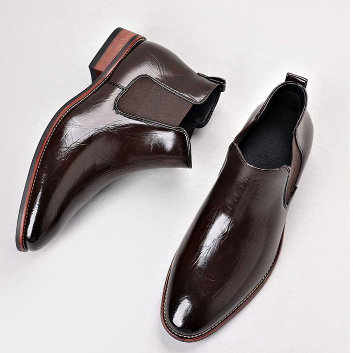 Ferrara Genuine Leather Chelsea Boots