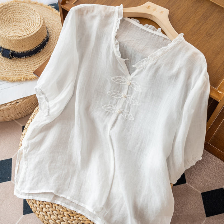 Anne Ackerman Linen Blouse