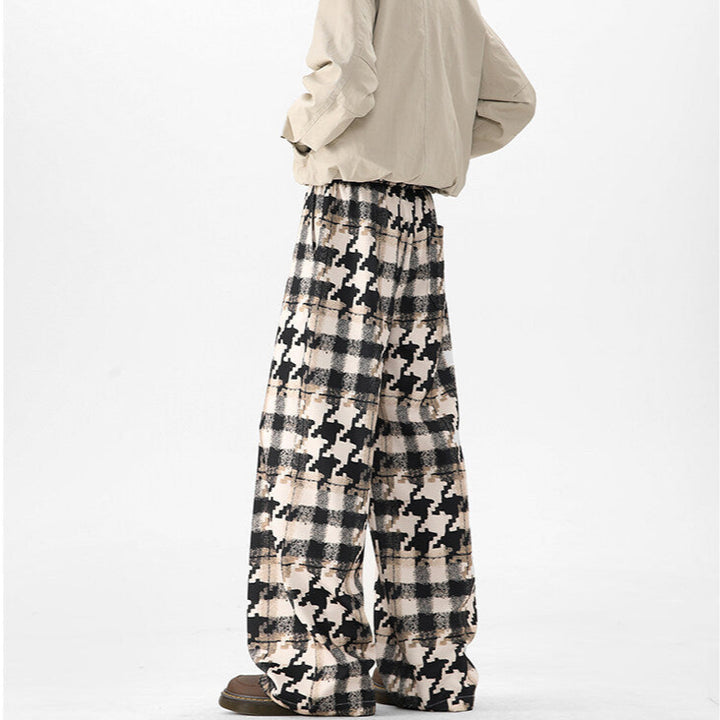 Studio85 Wide-Leg Plaid Pants
