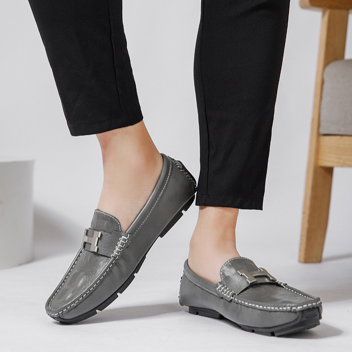 Strada Genuine Leather Loafers