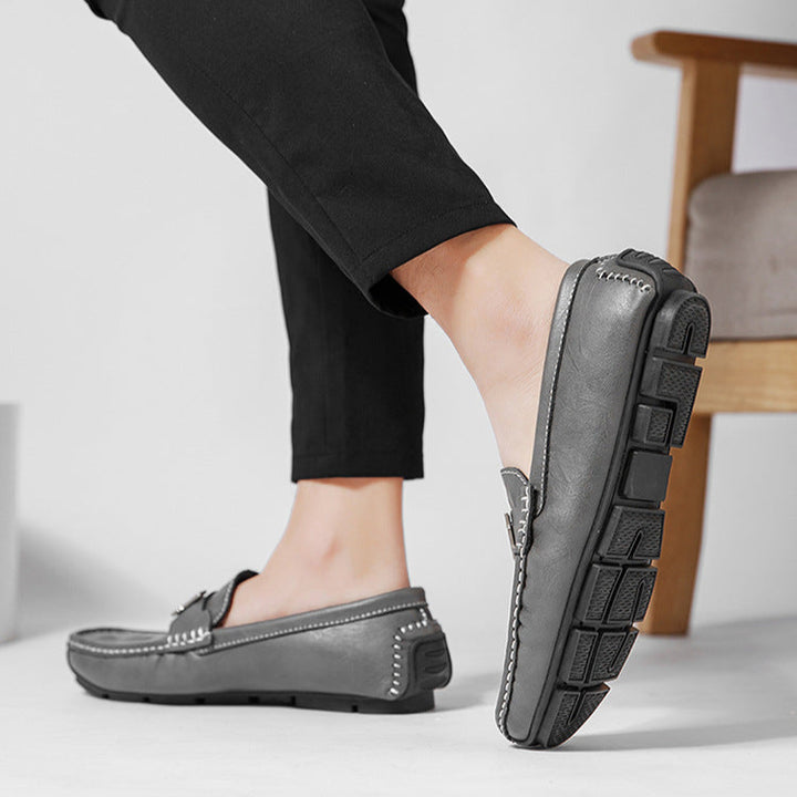 Strada Genuine Leather Loafers