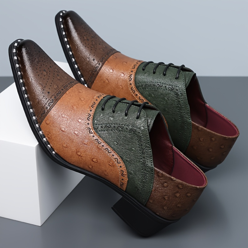 Belmont Ostrich Leather Dress Shoes