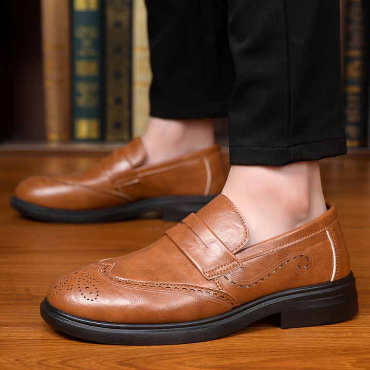Santino Leather Penny Loafers