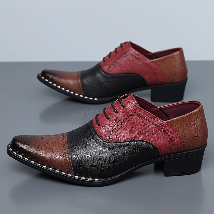 Belmont Ostrich Leather Dress Shoes