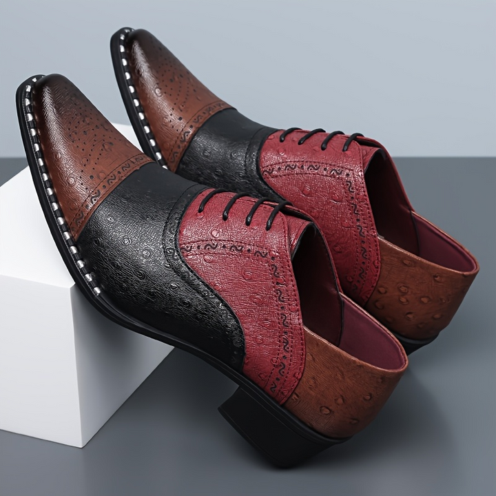 Belmont Ostrich Leather Dress Shoes