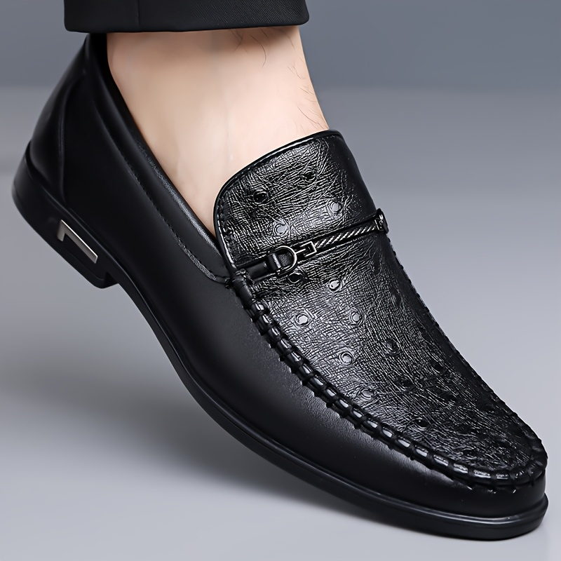 Cristiano Ostrich Leather Loafers