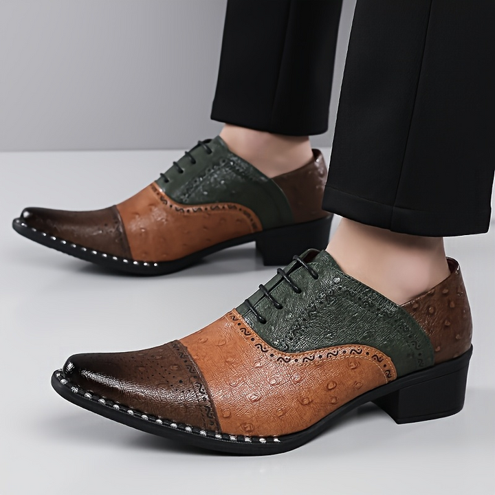 Belmont Ostrich Leather Dress Shoes