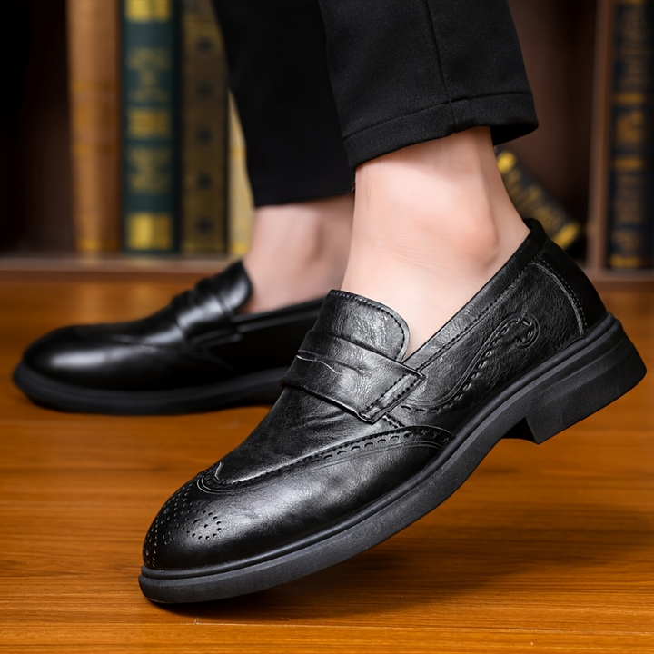 Santino Leather Penny Loafers