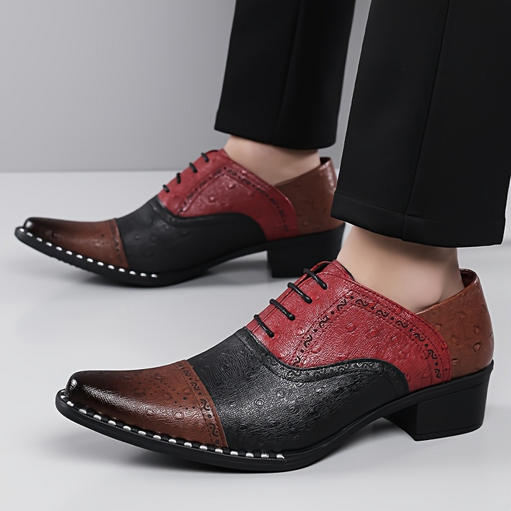 Belmont Ostrich Leather Dress Shoes