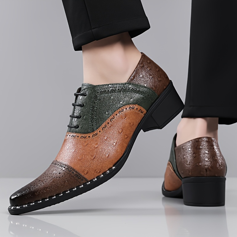 Belmont Ostrich Leather Dress Shoes