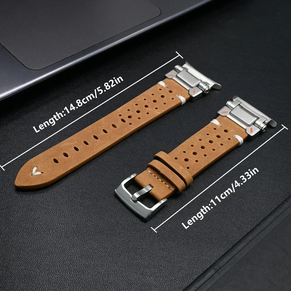 TitaniumTouch Leather Galaxy Watch Ultra Band