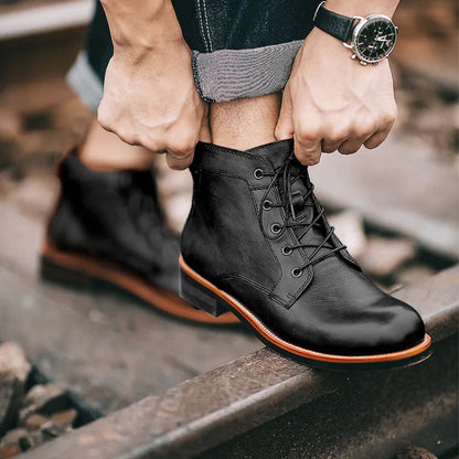 Hudson Handcrafted Genuine Leather Boots