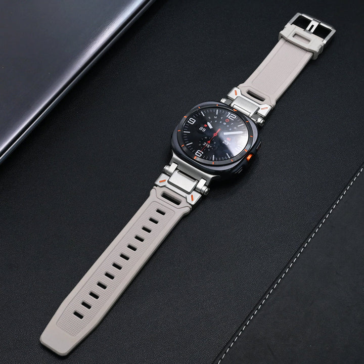 Titanium Galaxy Watch Ultra Silicone Band