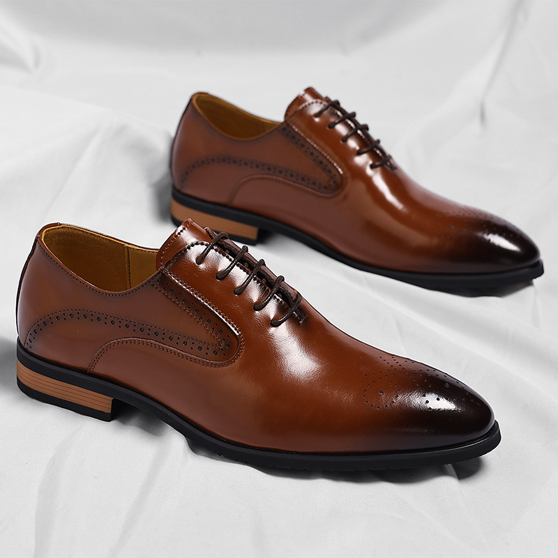 Verona Leather Brogue Dress Shoes