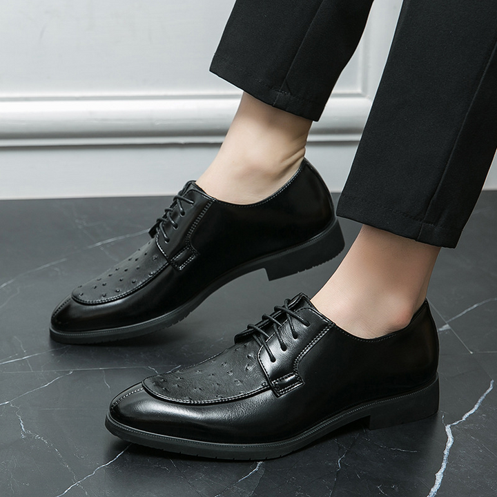 Lusso Ostrich Leather Dress Shoes