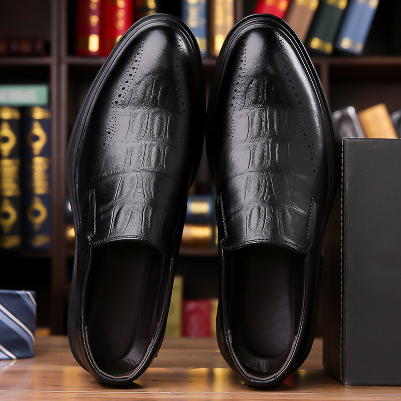 Giorgio Leather Brogue Loafers