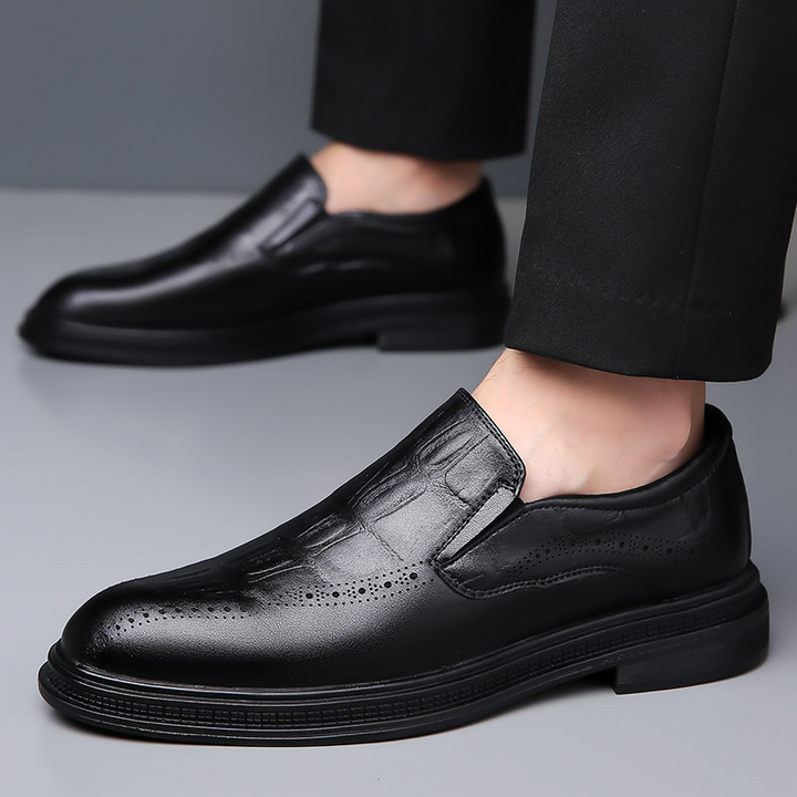 Giorgio Leather Brogue Loafers