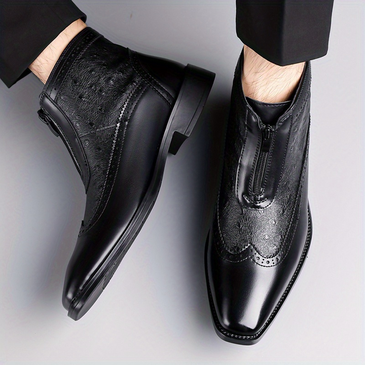 Belmont Ostrich Leather Boots