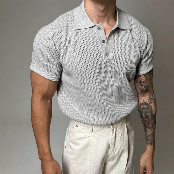 Hudson Waffle Polo Shirt